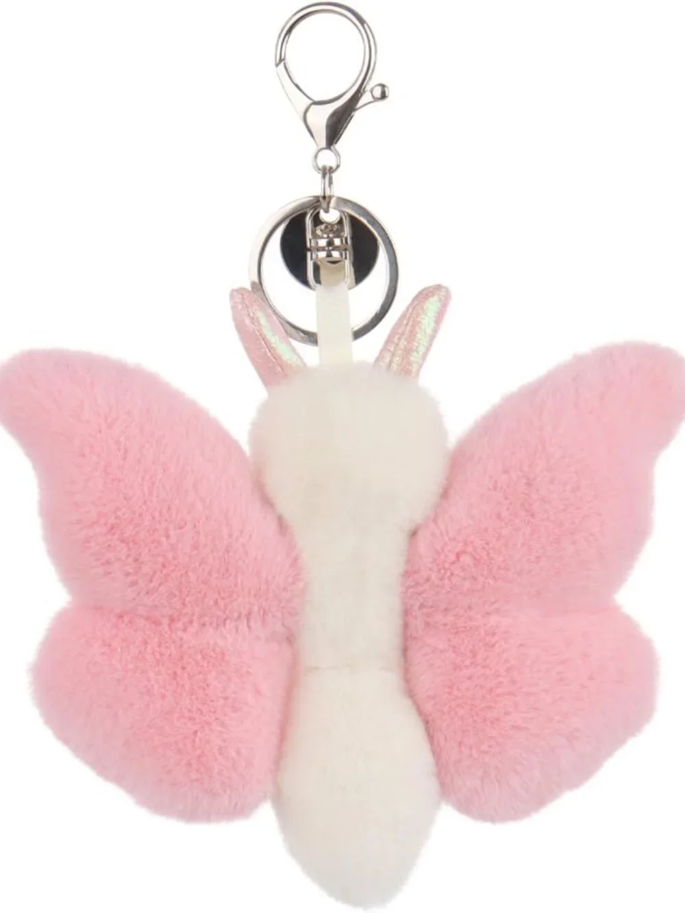 Cute Butterfly Plush Keychain for Kids, Soft Stuffed Toy for Backpack or Purse